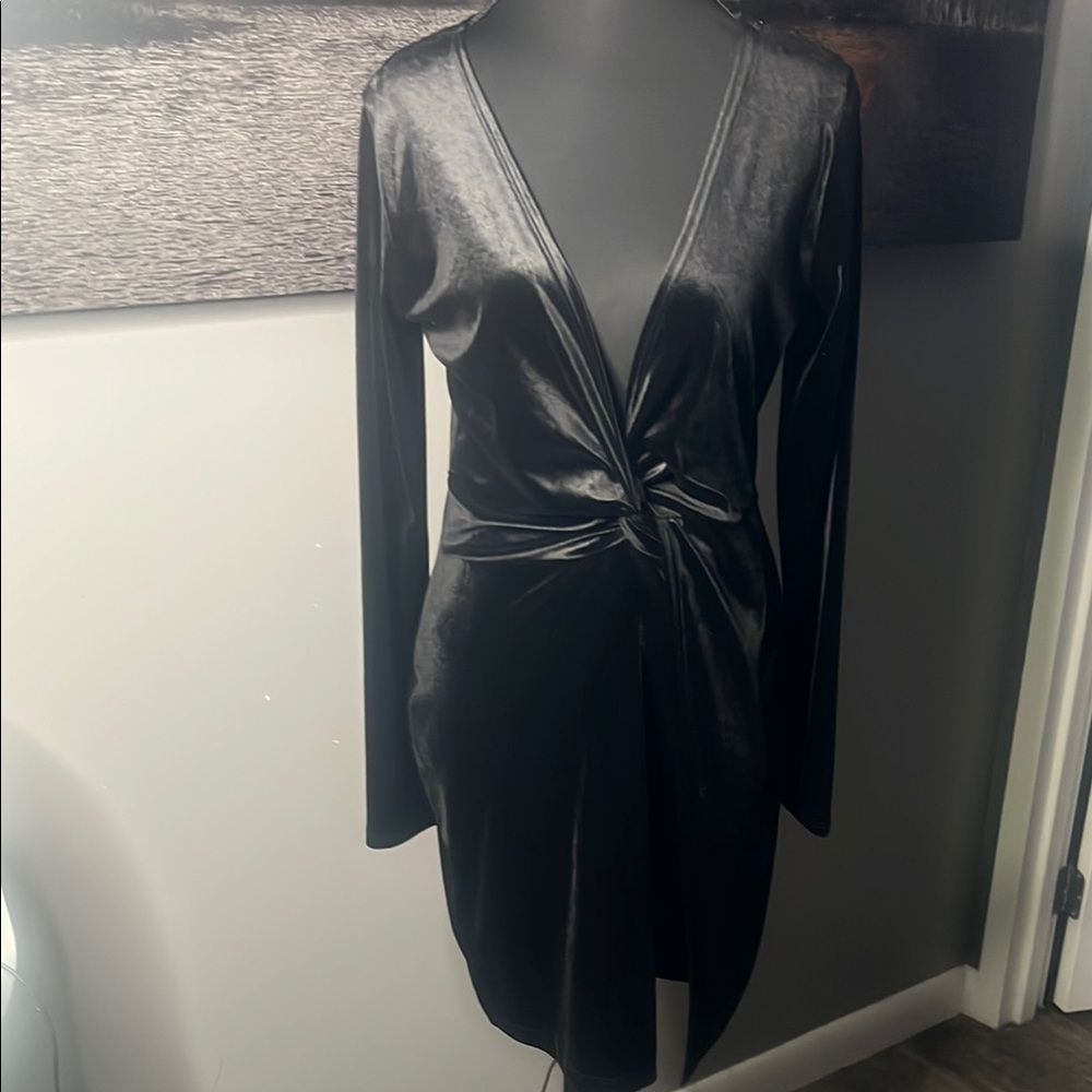 Fashion Nova Black Long Sleeve Dress